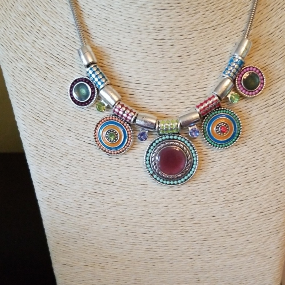 🦋Necklace Colorful Medallions